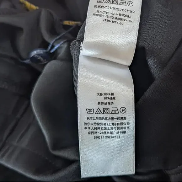 Polo Ralph Lauren Double-Knit Jogger Pants – Size L Black - Picture 10 of 11